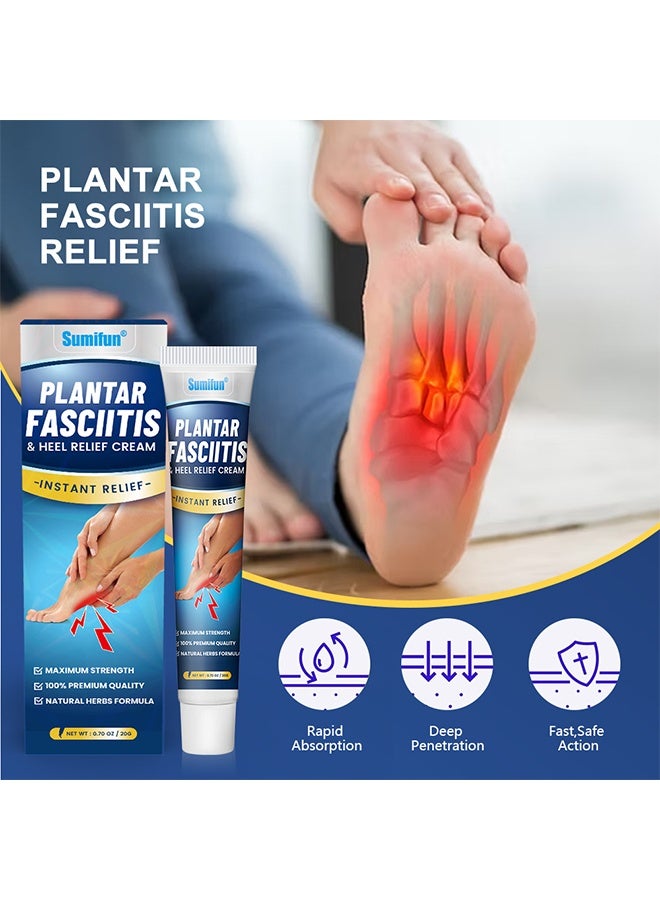 سوميفون كريم الإغاثة من التهاب الفاسكيات والكعب ، العناية بالمفاصل في الكعب والكاحل ، كريم تدليك الألم في غطاء الأوتار المزروعة 20g - Image 2