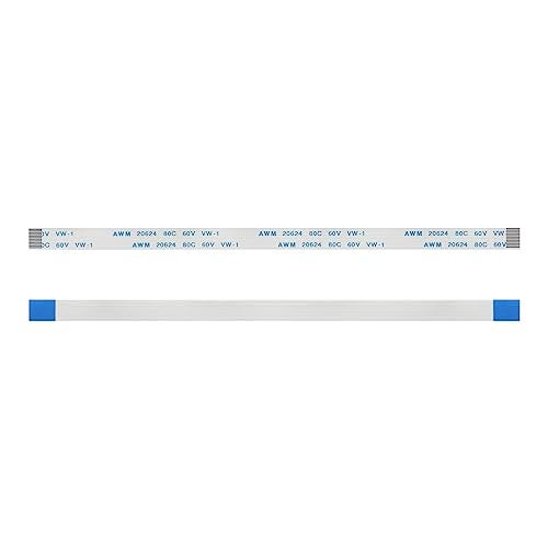FOCMKEAS 5PCS 16 Pin Flexible Flat Cable, 0.5mm Pitch 150mm FPC FFC Flexible Flat Ribbon Cable for LCD TV DVD Player 3D Printer Laptop(A Type) - Image 1