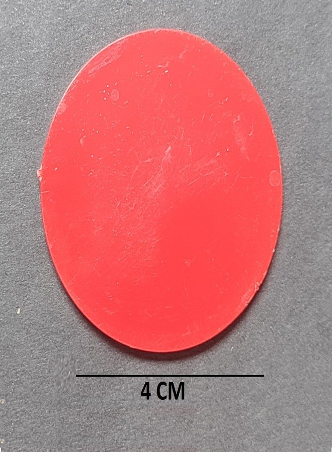 MOREL RED Big Plain Plastic Token Coin Chips USE for Board Games, Restaurant, School, Shop, CANTIN, College ETC | 50 Coin| 40MM - Image 2
