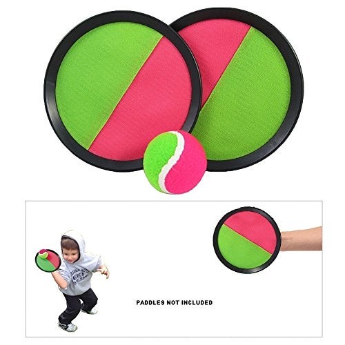YMCtoys Replacement Sticky Balls for Toss and Catch Sport Game, Hook and Loop, Refill Pack of 6 - Image 5