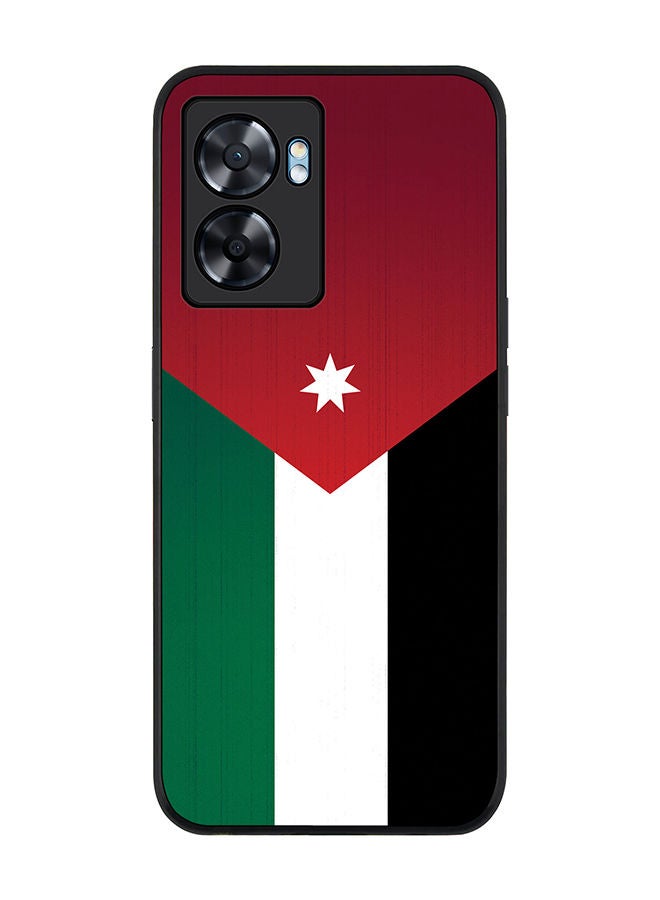 Stylizedd Rugged Black edge case for Oppo A57 Slim fit Soft Case Flexible Rubber Edges Anti Drop TPU Gel Thin Cover - Flag Of Jordan - Image 1