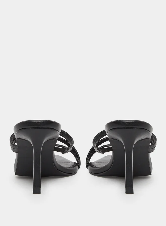 RAID Raid Tosca Black Strappy Sandals