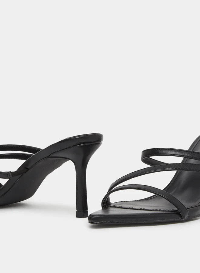 RAID Raid Tosca Black Strappy Sandals