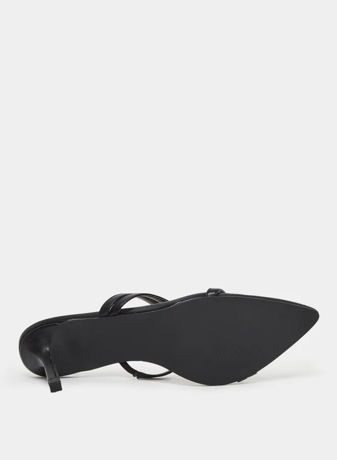 RAID Raid Tosca Black Strappy Sandals