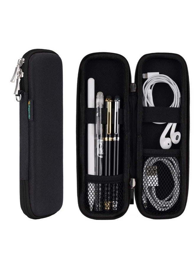 iDream365 Small Pencil Case Holder For Pencils,Hard Pen Case For Executive Fountain Pens,Ballpoint Pens-Black - Image 1