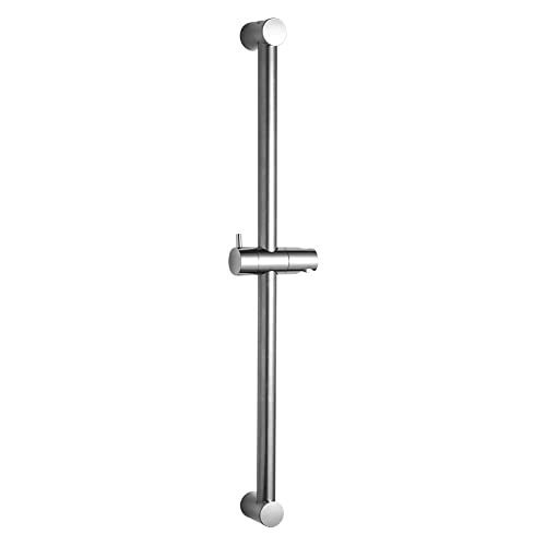 OFFO Shower Slide Bar 24 in Segmental Slide Bar Adjustable Installation Distance 18-24 in with 360° Adjustable Handheld Shower Head Holder for Bathroom, Screw Wall Mounted, Chrome Finish - Image 1