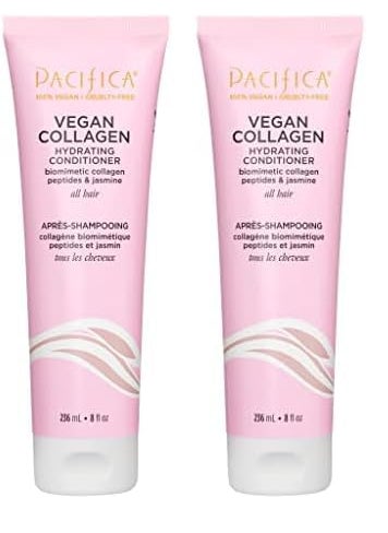 Pacifica Pacifica Beauty Vegan Collagen Hydrating Conditioner Avocado Oil Vitamin B5 Soften Restore Shine Address Split Ends For Dry  Damaged Hair Add Shine Moisture Sulfate  Silicone Free Vegan 