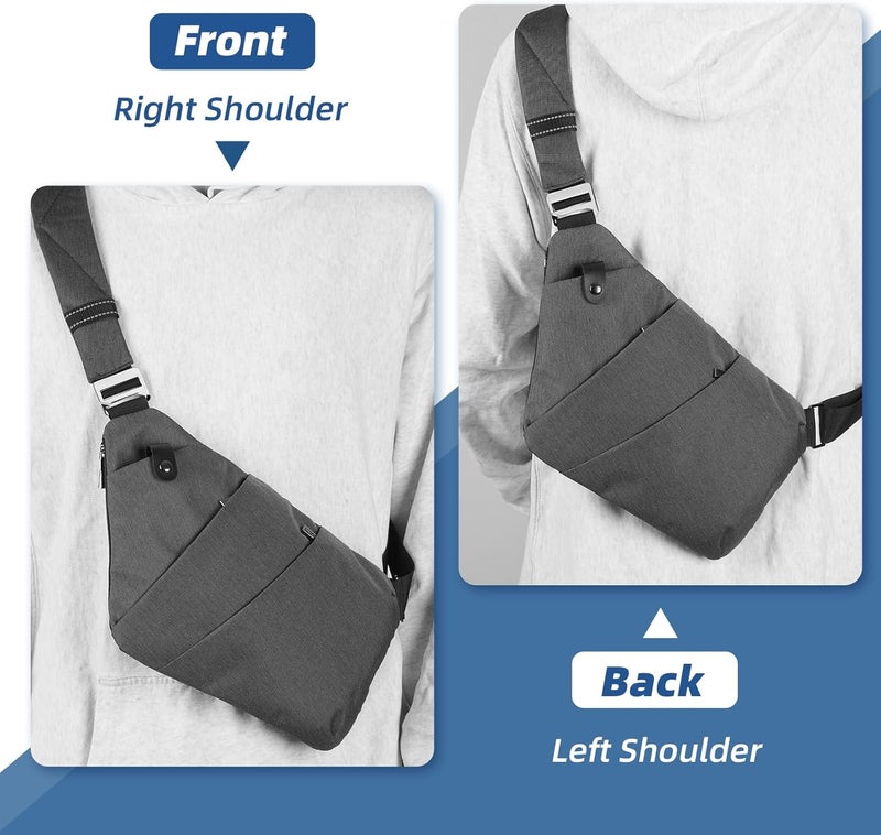 VADOO Sling Bag - Anti-theft Crossbody Shoulder Bag for Men and Women - Image 3