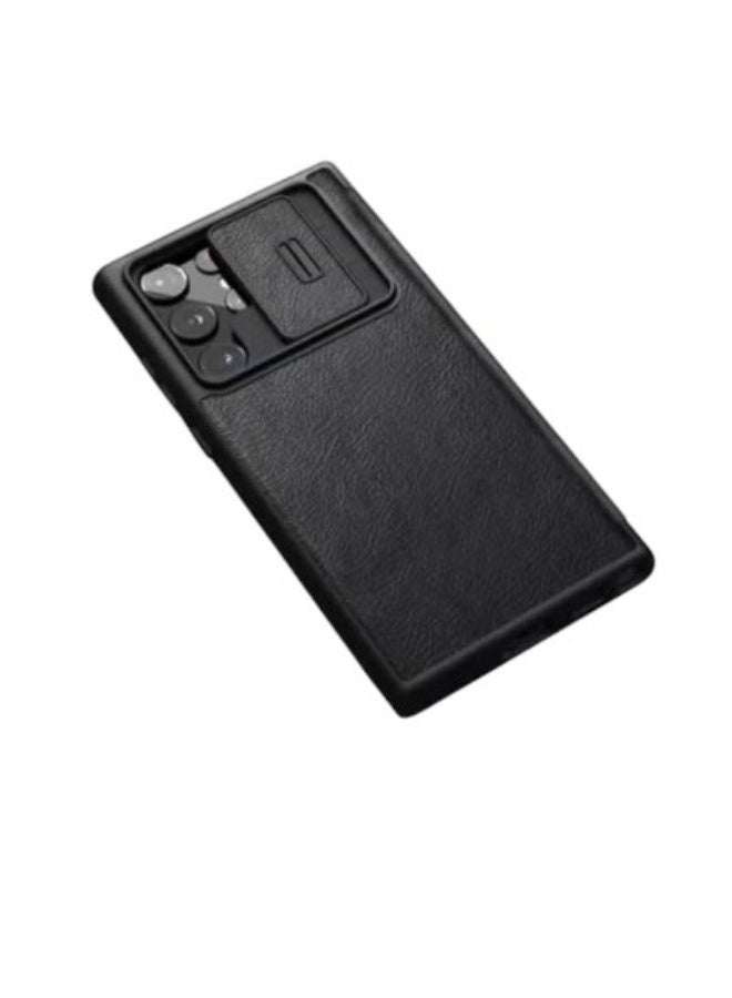 Samsung Galaxy S23 Ultra Protection Case - Slim, Shockproof with Camera Cover, Black