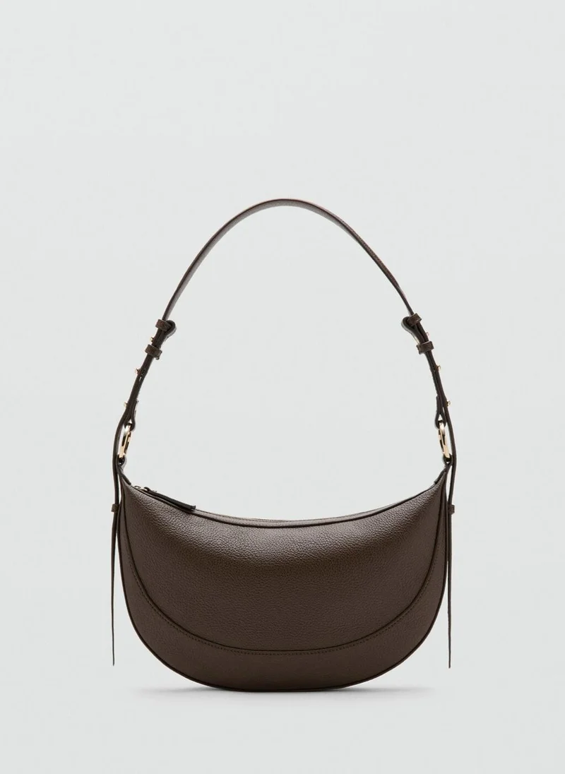 مانجو حقيبة كتف بيضاوية