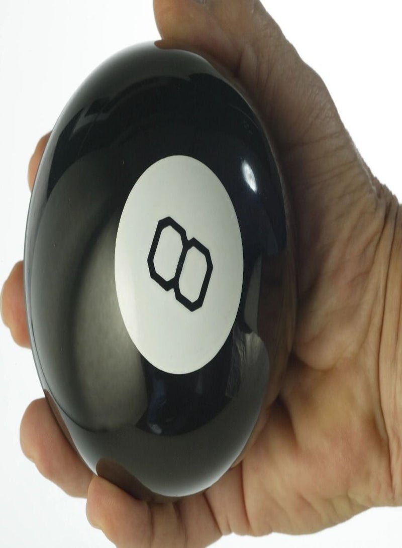 JOLLITY LLC لعبة ماجيك 8 كرات سوداء للأولاد والبنات مقاس 10 سم - Image 2