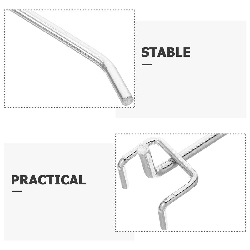 Heavy Duty Metal Pegboard Hooks 12pcs 3 2 15cm For 6mm Hole Pegboard Garage Workshop - Image 4