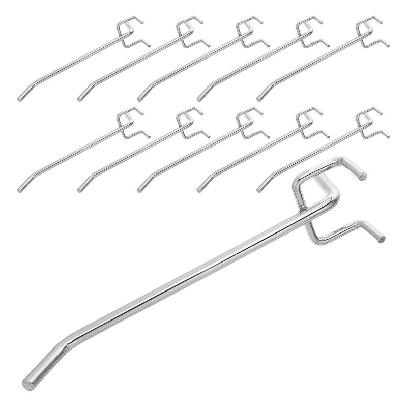 Heavy Duty Metal Pegboard Hooks 12pcs 3 2 15cm For 6mm Hole Pegboard Garage Workshop - Image 2