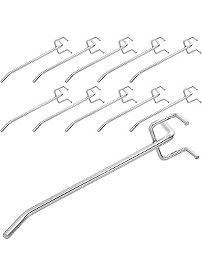 Heavy Duty Metal Pegboard Hooks 12pcs 3 2 15cm For 6mm Hole Pegboard Garage Workshop - Image 1