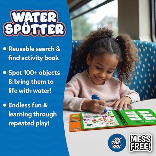 Skillmatics Reusable Search & Find Book - Water Spotter, Mess-Free, Fun Learning Activity, Travel Toy, Gifts for Boys & Girls Ages 4, 5, 6, 7, 8 - Image 2