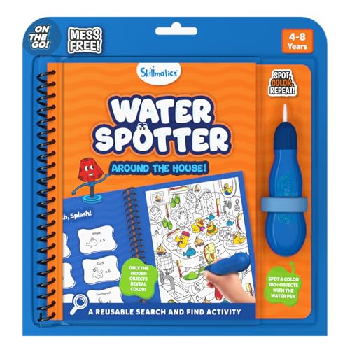 Skillmatics Reusable Search & Find Book - Water Spotter, Mess-Free, Fun Learning Activity, Travel Toy, Gifts for Boys & Girls Ages 4, 5, 6, 7, 8 - Image 1