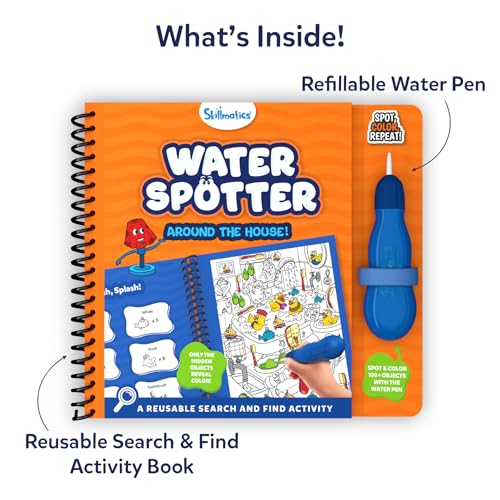 Skillmatics Reusable Search & Find Book - Water Spotter, Mess-Free, Fun Learning Activity, Travel Toy, Gifts for Boys & Girls Ages 4, 5, 6, 7, 8 - Image 3