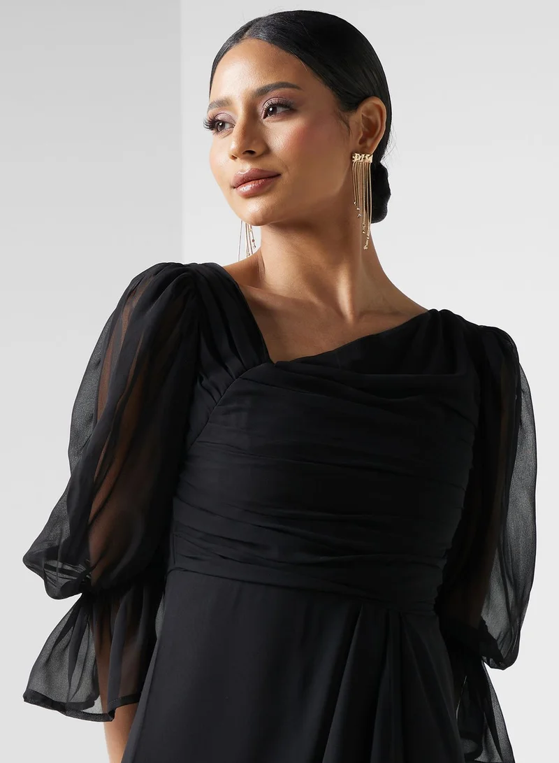 Ella Limited Edition Asymmetric Ruched Dress
