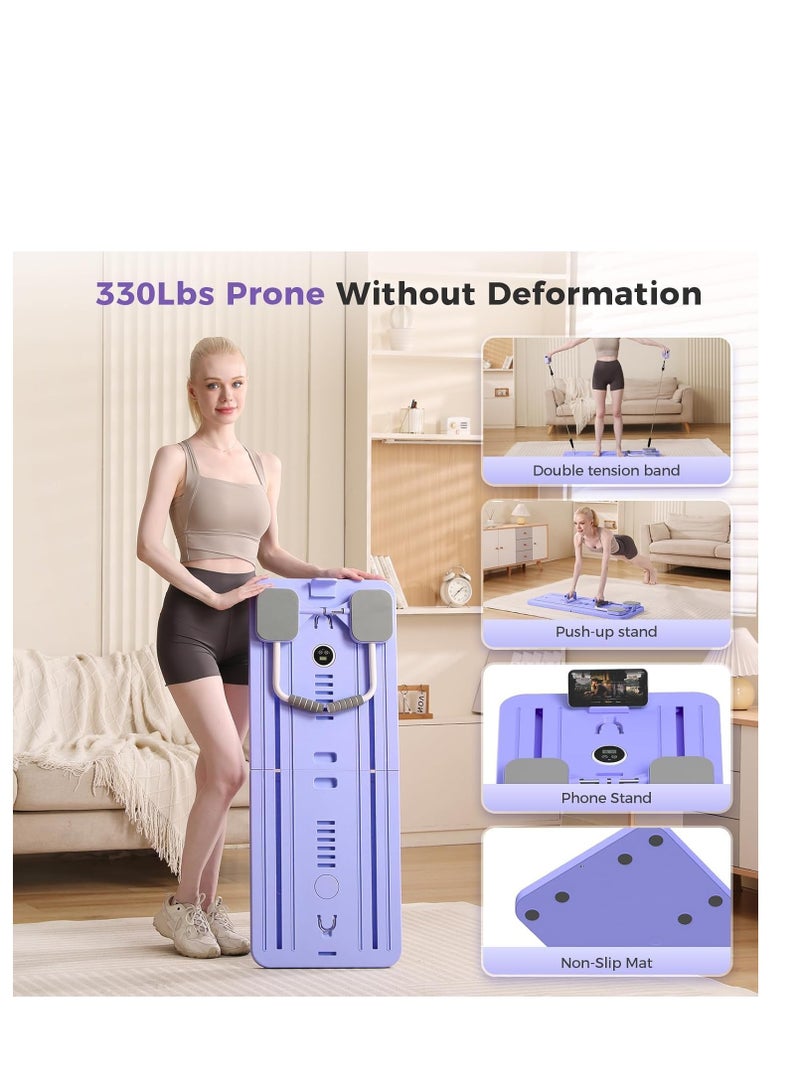 Y&D Portable Pilates Reformer Machine for Home Gym - Auto-Rebound Pilates Board with Abdominal Core Trainer & Full Body Workout | Professional Pilates Equipment for Men/Women  - Image 2