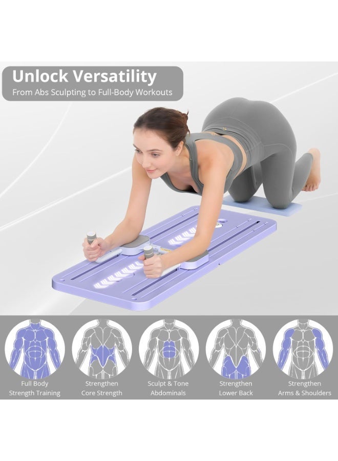 Y&D Multifunctional Sliding Pilates Reformer Board with Timer Ab Core Workout Trainer Machine Exercise Board Equipment - Image 3