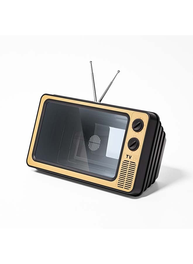 مكبر شاشة الهاتف بمضخم تلفزيون قديم مقاس 12 بوصة - هدايا للأب - مكبر شاشة الهاتف المحمول عالي الدقة ثلاثي الأبعاد للأفلام ومقاطع الفيديو والألعاب - مناسب لجميع الهواتف الذكية(روز جولد) - Image 1