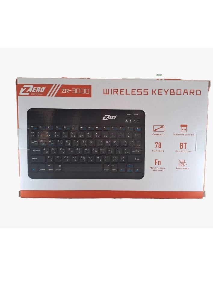 Zero ZR-3030 mini keyboard works on Android and IOS system and supports Bluetooth function  - Image 4