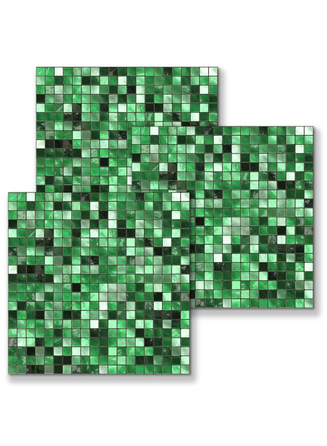 الأزرق جي دبليو 10 قطع من الستيكر الفسيفساء الأنيقة ، بلاط السيراميك ، مطبخ مقاوم للماء ، ملصقات الحائط القابلة للإزالة ، ملصقات أرضية غرفة النوم - Image 1