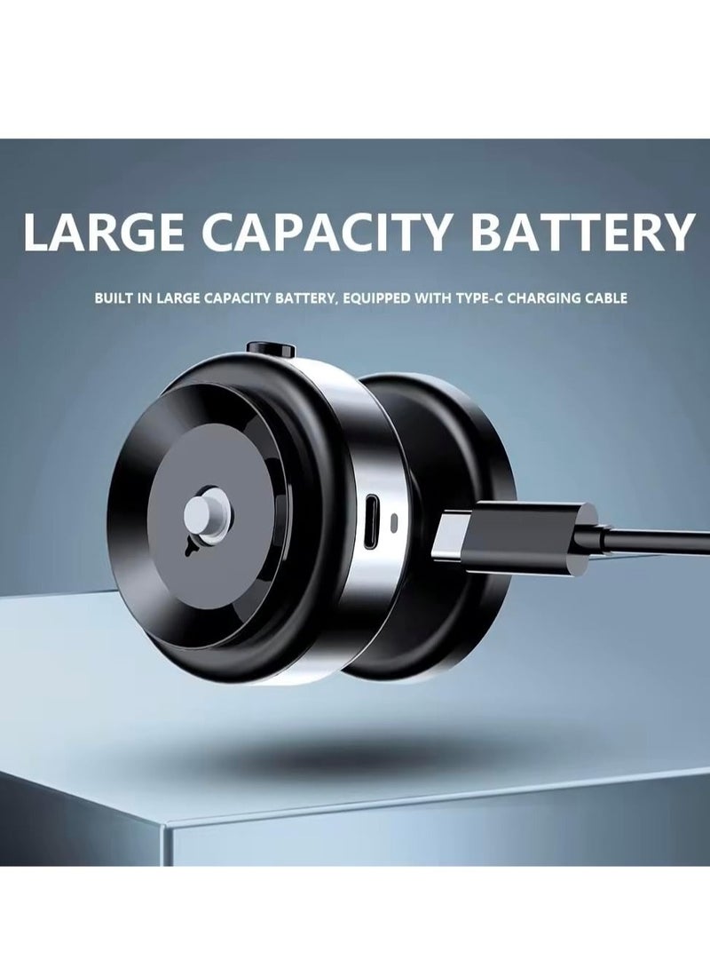 Magnetic Suction Phone Holder for Car, Mirror, and Gym - 360° Rotation (Silver) - Image 4