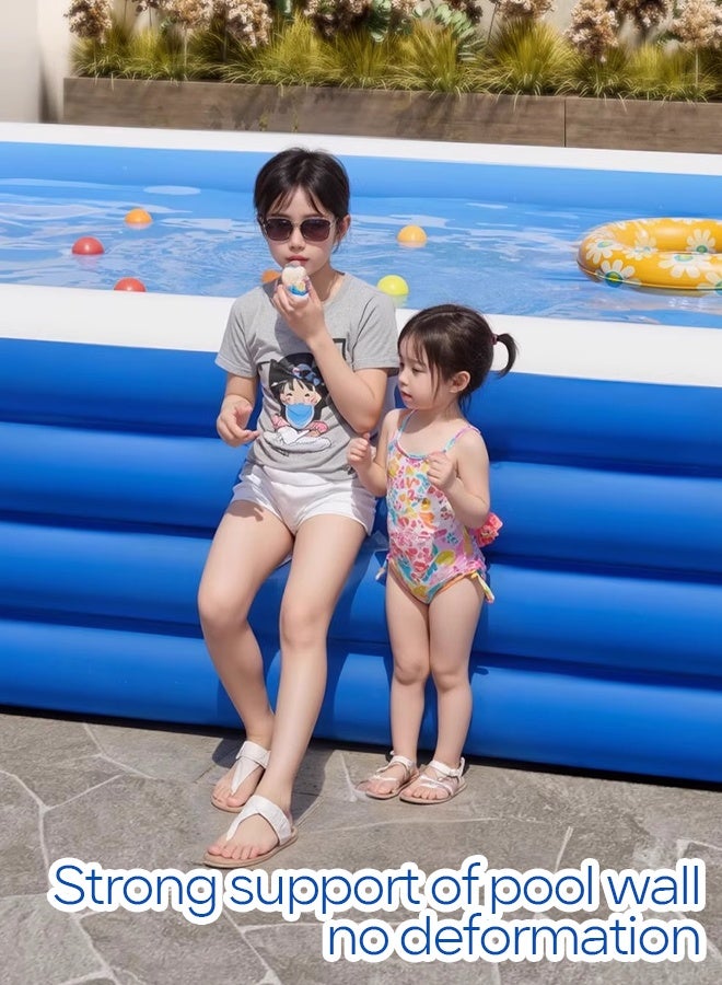Inflatable swimming pools: perfect for kids, backyard use, with a comfy floor; pools or indoor ball pits; ideal for summer water parties.  - Image 2