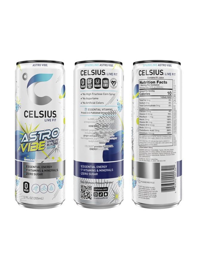 CELSIUS Sparkling Astro Vibe, Functional Essential Energy Drink 12 Fl Oz (Pack of 12) - Image 2