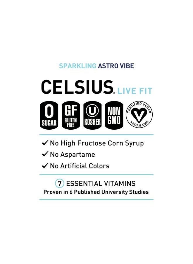 CELSIUS Sparkling Astro Vibe, Functional Essential Energy Drink 12 Fl Oz (Pack of 12) - Image 4