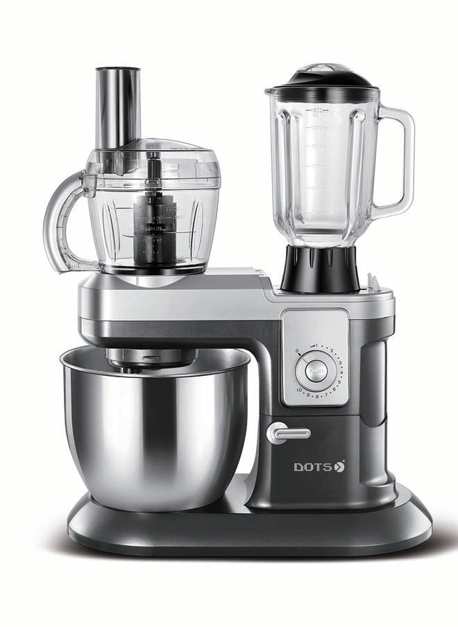 DOTS - 3-In-1 Mixer with Food Processor and Blender - Black & silver - Image 1