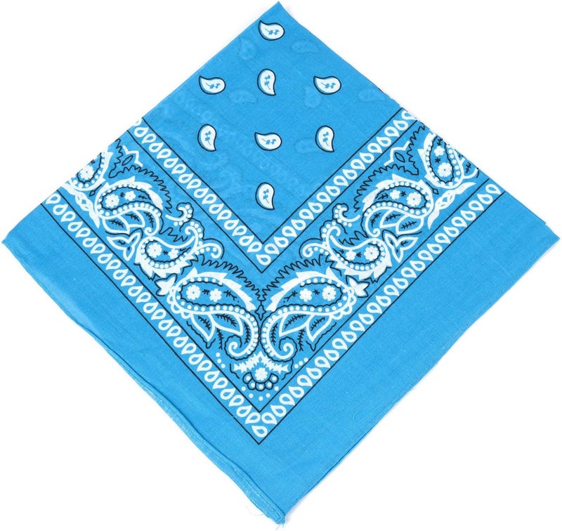 Boolavard 1s, 6s, 9s or 12 Pack Cowboy Bandanas Bandana with Original Paisley Pattern - Image 1