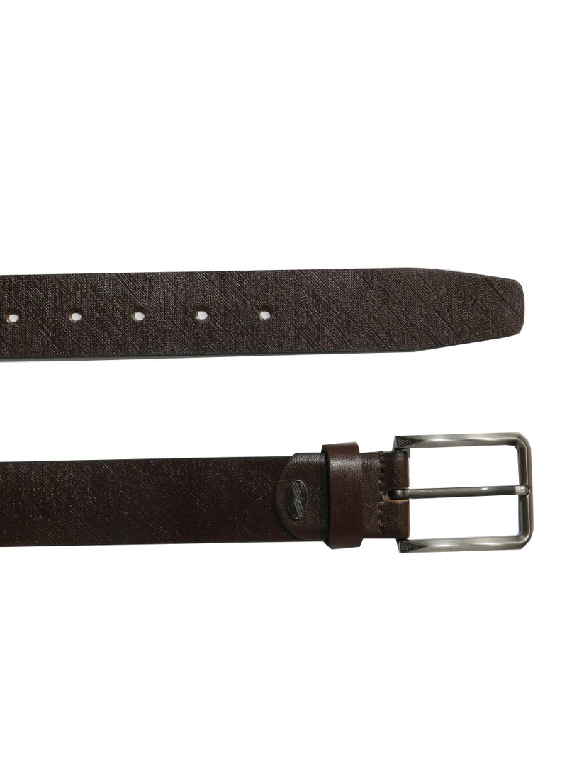 LAVERI LEATHER GENUINE LEATHER 35MM FORMAL AND CASUAL BROWN BELT FOR MENS - Image 5