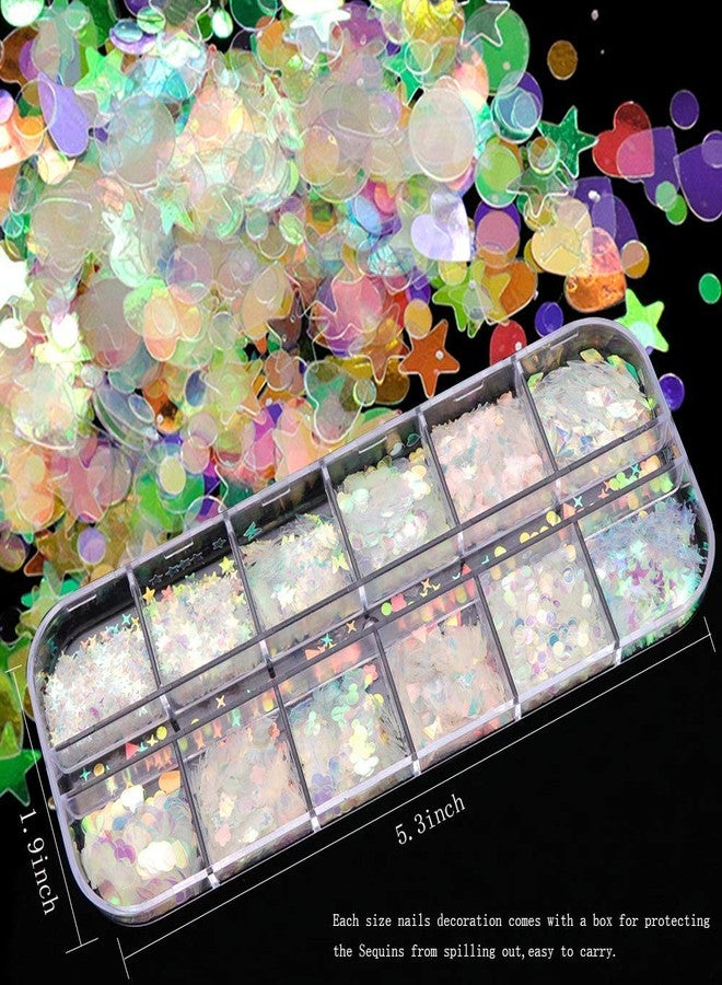 HUDA GIRL 3D Nail Charms Nail Art Kit for Women - Empathetic Nail Art Jewels Mix Shapes, Stones for Decoration, Nail Studs, Broken Glass Paper, Perfect for Girls' Creative Nail Designs - Image 5