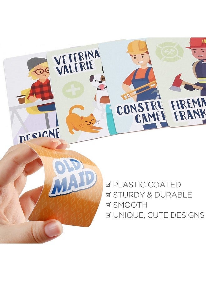 لوتفانسي ألعاب الورق للأطفال ، 6 طوابق ، اذهب إلى السمك ، الخادمة العجوز ، الثمانيات المجنونة ، مباراة الذاكرة ، صفعة جاك ، أوراق لعب ، حشوات سلة عيد الفصح ، حشوات تخزين ، هدايا أعياد الميلاد - Image 4