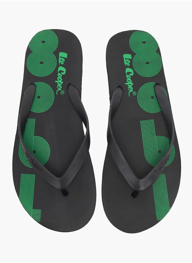 Lee Cooper - Mens Printed Thong Slippers - Image 1