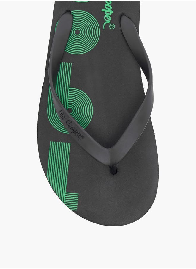 Lee Cooper - Mens Printed Thong Slippers - Image 1