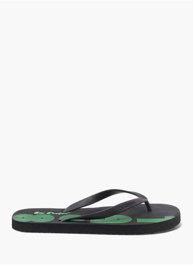 Lee Cooper - Mens Printed Thong Slippers - Image 1