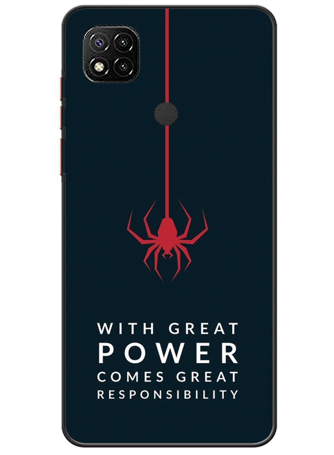 EYE CATCH Protective Case Cover For Xiaomi Redmi 9C With Great Power Comes Great Responsibility - Image 1