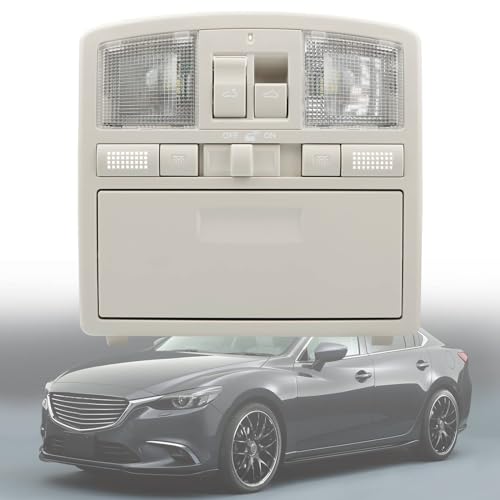 Gledewen Overhead Console Reading LED Light Console Replacement for Mazda 6 2009-2013, CX9 2010-2015, Upgraded Version Sunroof Switch Console Replace# GS4C-69-970D-30, GS4C69970D75 - Image 1