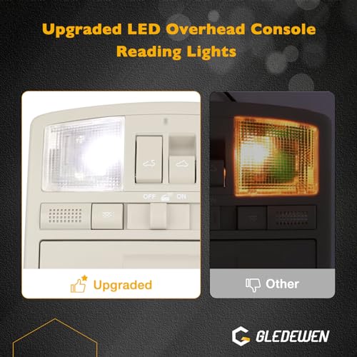 Gledewen Overhead Console Reading LED Light Console Replacement for Mazda 6 2009-2013, CX9 2010-2015, Upgraded Version Sunroof Switch Console Replace# GS4C-69-970D-30, GS4C69970D75 - Image 3