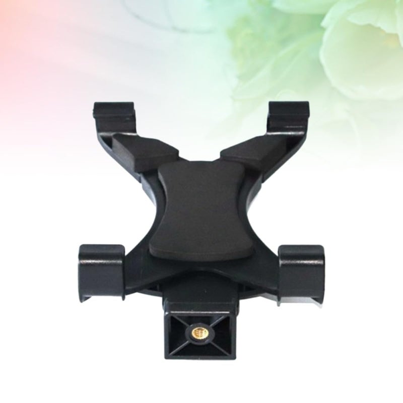 Adjustable Tablet Tripod Stand With Clamp Base For Live Streaming Outdoor Use Black - Image 5