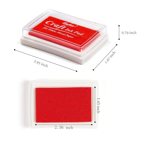 Lsushine Craft Ink Pad Stamps Partner DIY Color,15 Color Craft Ink Pad for Stamps, Paper, Wood Fabric (Pack of 15) - Image 4