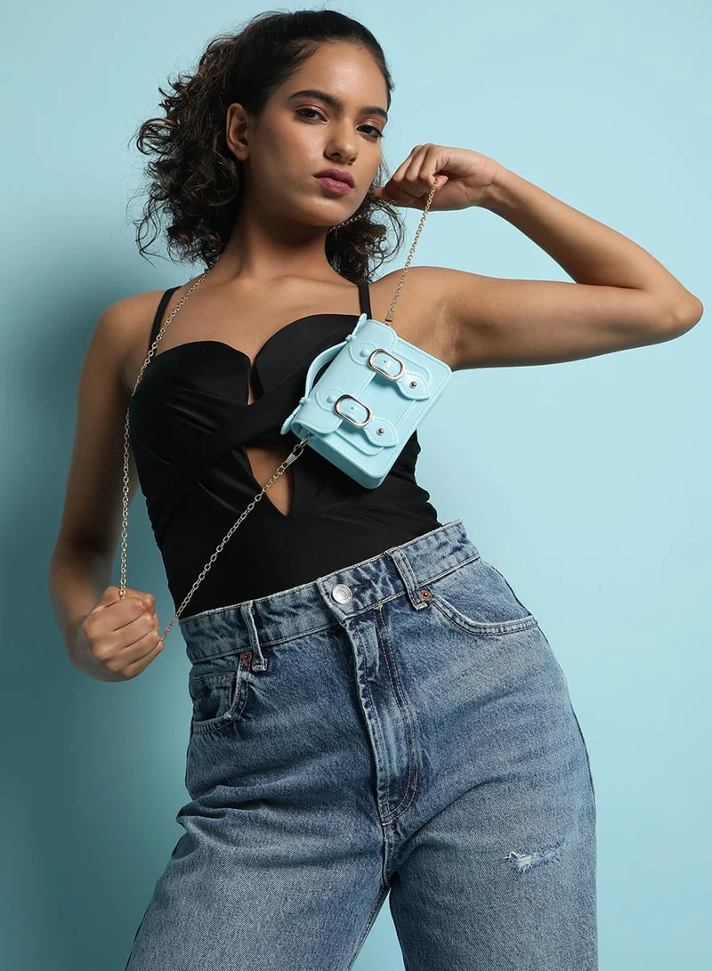 Haute Sauce  Buckle Flap Top Handle Handbag for Women | Best Price UAE