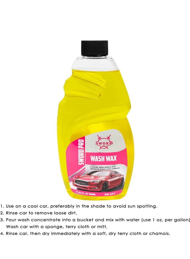 SWORD PRO Car Cleaning Wax & Extrime Shine Washing Wax 500ml SW-351 - Image 2