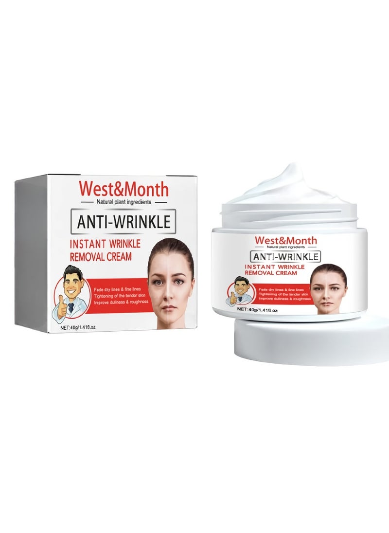West&Month Anti Ageing Cream, Instant Wrinkle Remover Face Cream, Natural And Organic Anti Wrinkle Cream,  Rapid Wrinkle Repair Moisturizer Face Cream For Firmer And Softer Skin  - Image 1