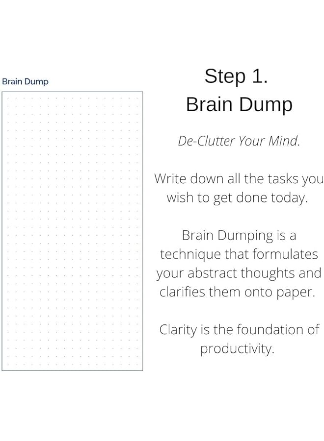 erorex The Time Box Daily Time Management Planner Time Blocking To Do List Planning Pad Blank Hourly Notepad Personal Organizer Notepad For Work Brain Dump Agenda Notebook 60 Undated Sheets 7 Inch X 10 Inch  - Image 3