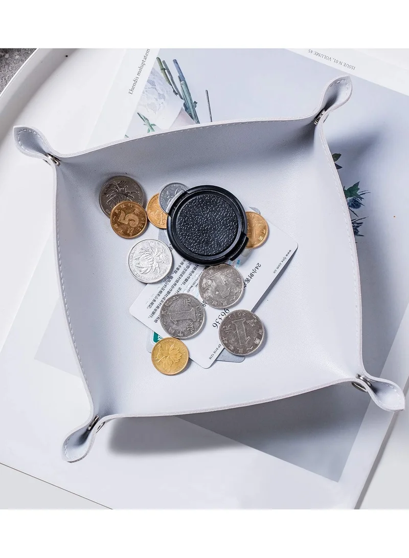 Mahmir Abalone Grey MahMir® Valet Tray - Small & Compact Catchall Tray | Desk, Bedside, Home Entrance Entryway Organizer | Valet Tray for Keys, Coins, Stationary, Jewelry Abalone Grey  | Best Price UAE