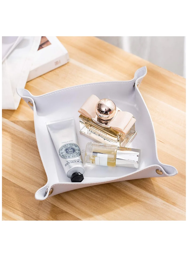 Mahmir Abalone Grey MahMir® Valet Tray - Small & Compact Catchall Tray | Desk, Bedside, Home Entrance Entryway Organizer | Valet Tray for Keys, Coins, Stationary, Jewelry Abalone Grey  | Best Price UAE